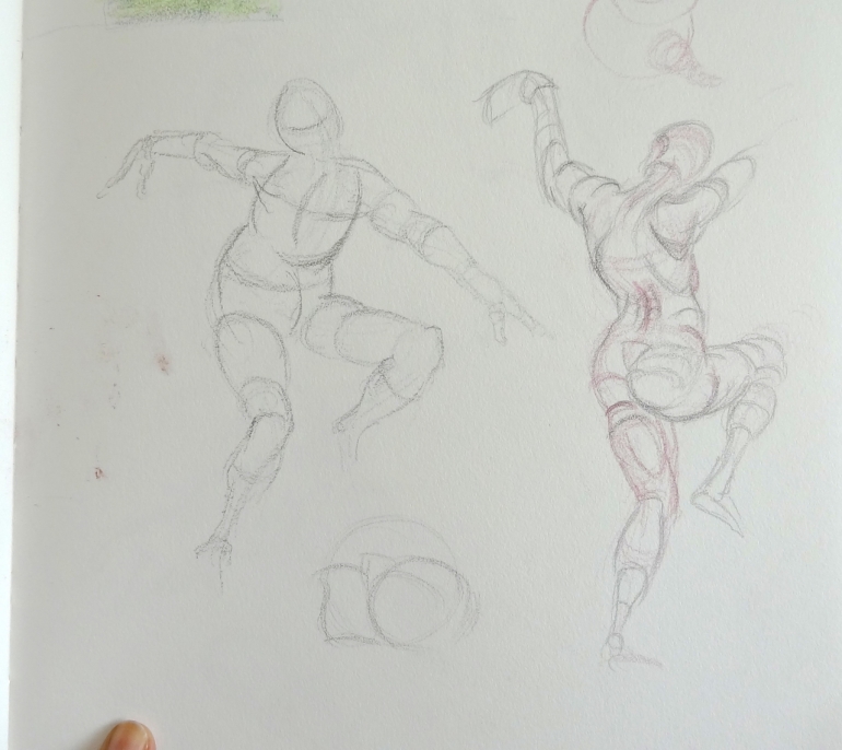 Gesture drawings - learning from Vilppu