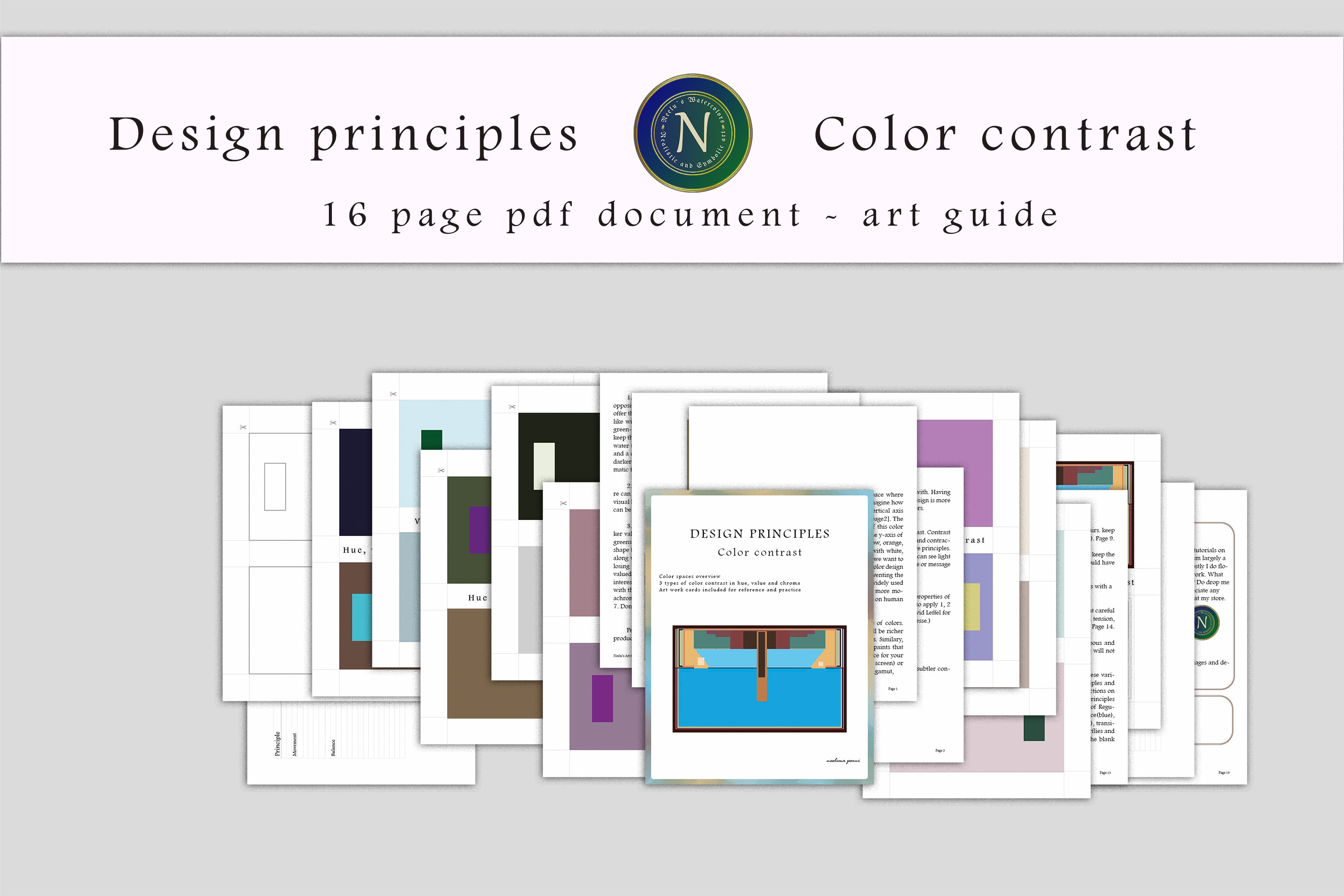 Design principles - color contrast art guide